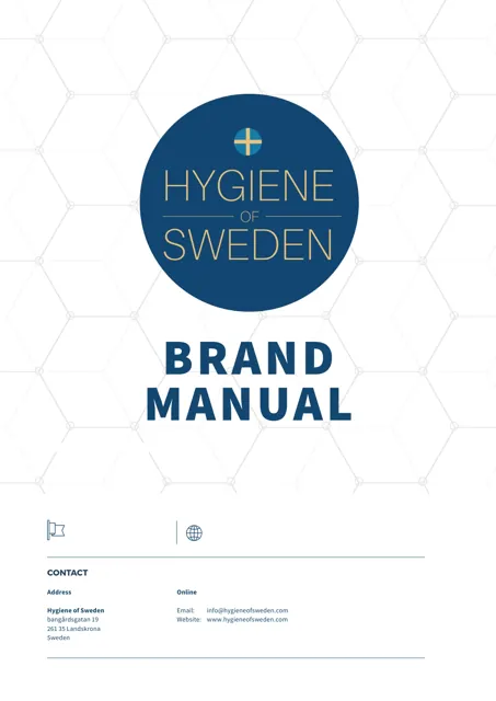 Hygiene of Sweden — гайд по фирменному стилю 2017 — страница 1