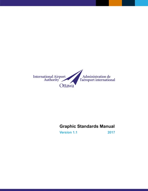 Ottawa International Airport Authority — гайд по фирменному стилю 2017 — страница 1