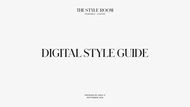 The Style Room — гайд по фирменному стилю 2019 — страница 1