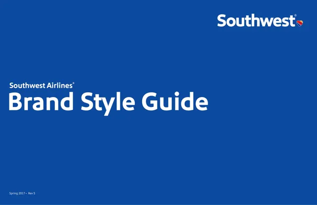 Southwest Airlines — обложка 2017