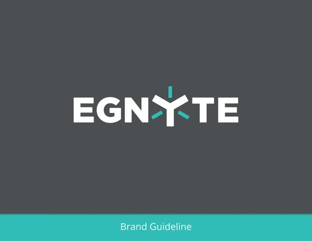 Egnyte — гайд по фирменному стилю 2021 — страница 1