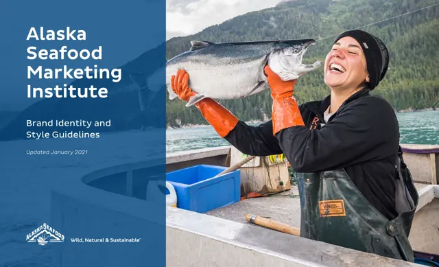 Alaska Seafood Marketing Institute — гайд по фирменному стилю 2021 — страница 1