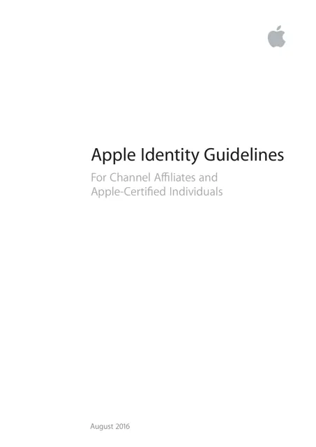 Apple — гайд по фирменному стилю 2016 — страница 1