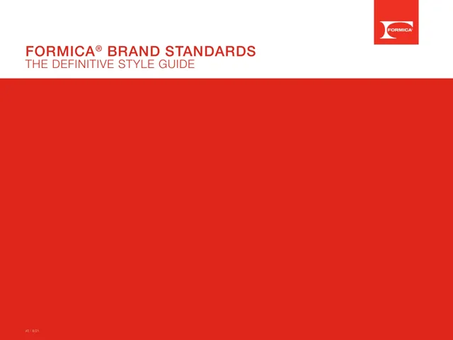 Formica® — гайд по фирменному стилю 2021 — страница 1