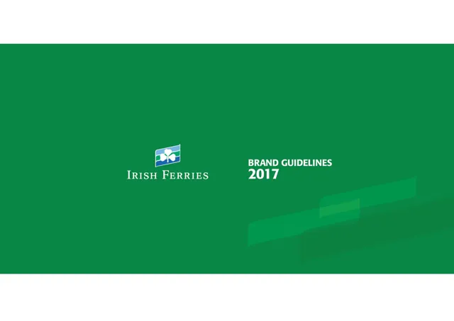Irish Ferries — гайд по фирменному стилю 2017 — страница 1