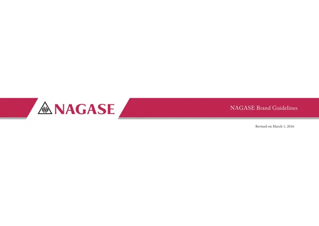 Nagase & Co. — гайд по фирменному стилю 2016 — страница 1