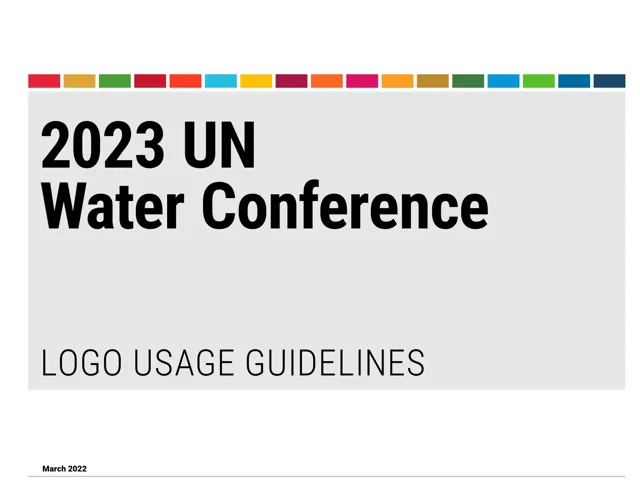UN 2023 Water conference — обложка 2022