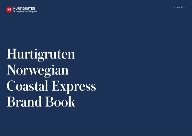 Hurtigruten Norwegian Coastal Express — гайд по фирменному стилю 2021 — страница 1
