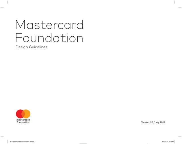 Mastercard Foundation — обложка 2017