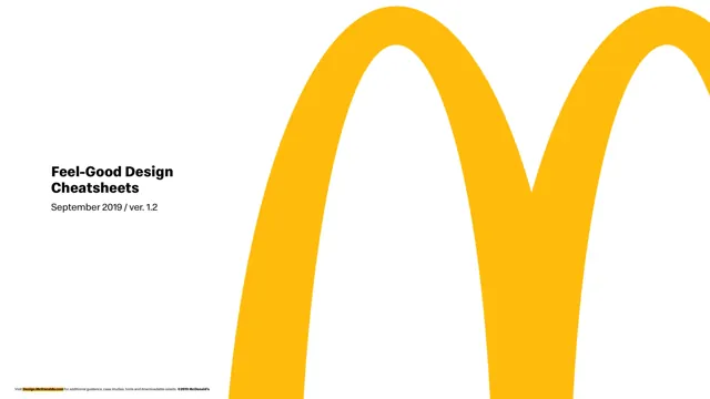 McDonald’s — гайд по фирменному стилю 2019 — страница 1