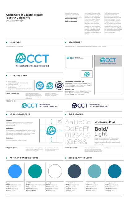 Access Care of Coastal Texas — гайд по фирменному стилю 2022 — страница 1