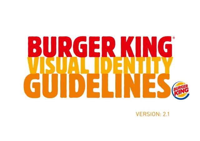 Burger King — гайд по фирменному стилю — страница 1