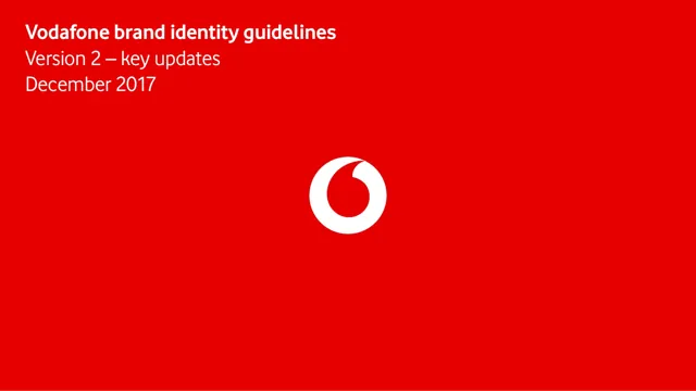 Vodafone — гайд по фирменному стилю 2017 — страница 1