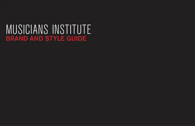 Musicians Institute — обложка 2016