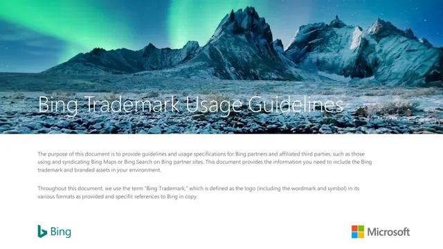 Bing — гайд по фирменному стилю 2016 — страница 1