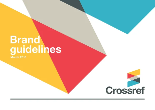 Crossref — гайд по фирменному стилю 2016 — страница 1