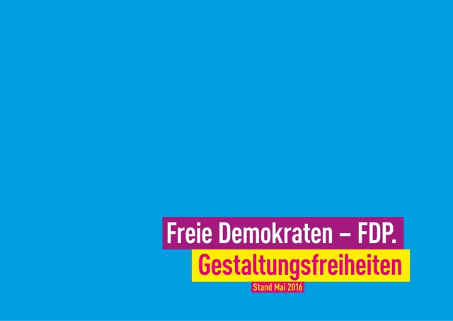 Freie Demokraten — обложка 2016