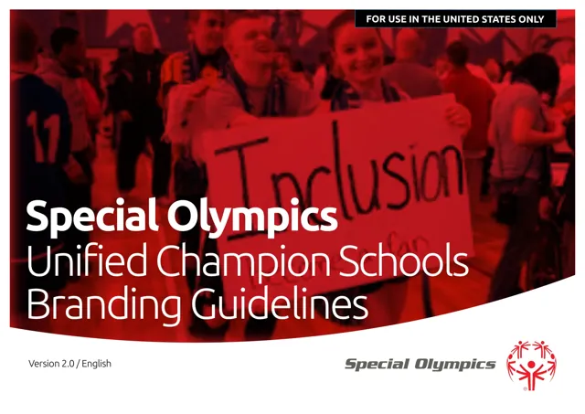 Special Olympics — гайд по фирменному стилю 2016 — страница 1
