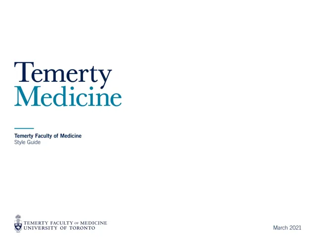 Temerty Medical — обложка 2021