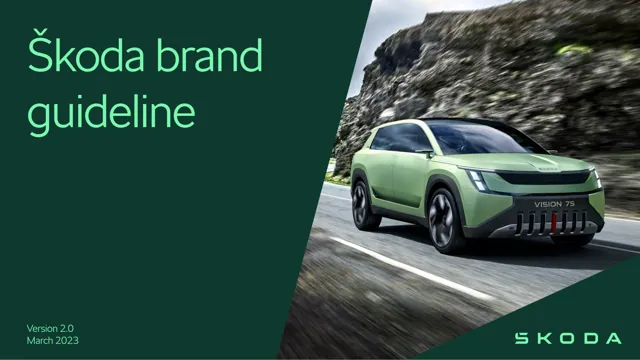 Škoda auto — гайд по фирменному стилю 2023 — страница 1