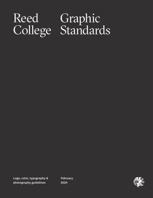 Reed College — гайд по фирменному стилю 2024 — страница 1