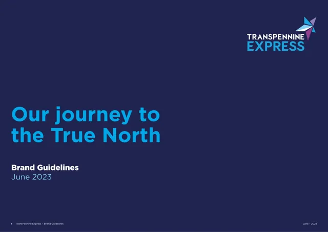 Transpennine Express — гайд по фирменному стилю 2023 — страница 1
