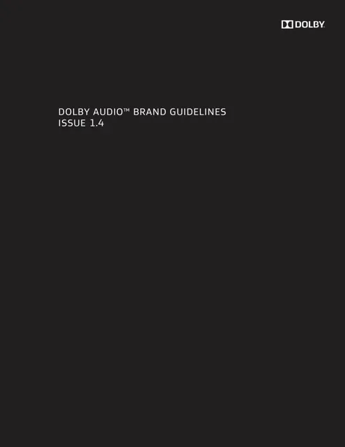 Dolby Audio — обложка 2016