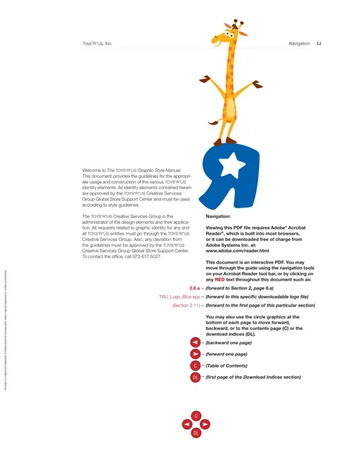 Toys “R” Us — гайд по фирменному стилю 2007 — страница 1