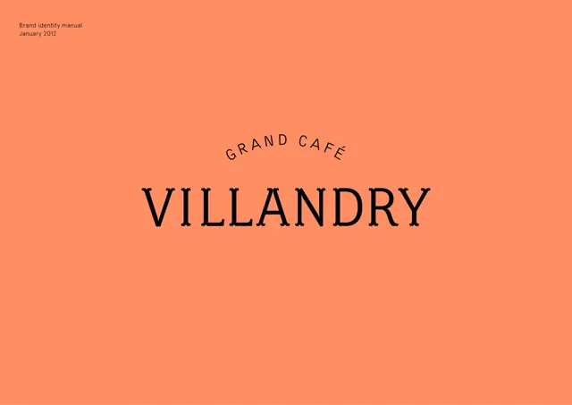 Villandry Café — гайд по фирменному стилю 2012 — страница 1