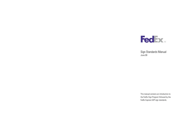 FedEx — гайд по фирменному стилю 2009 — страница 1