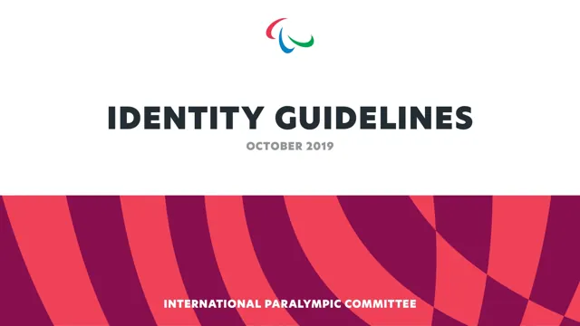International Paralympic Committee — гайд по фирменному стилю 2019 — страница 1