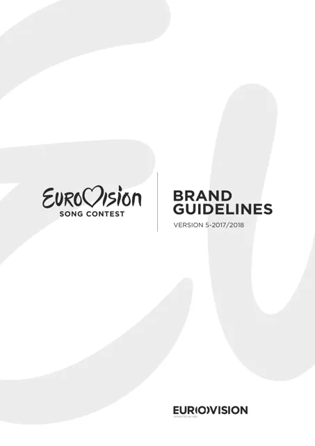 Eurovision Song Contest — гайд по фирменному стилю 2017 — страница 1