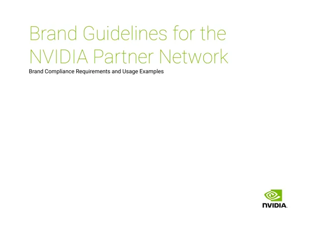 NVidia — гайд по фирменному стилю 2021 — страница 1