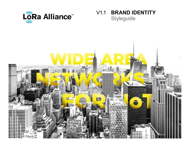 LoRa Alliance — гайд по фирменному стилю 2019 — страница 1