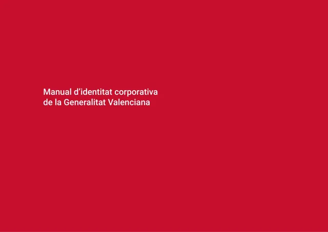 Generalitat Valenciana — обложка 2018