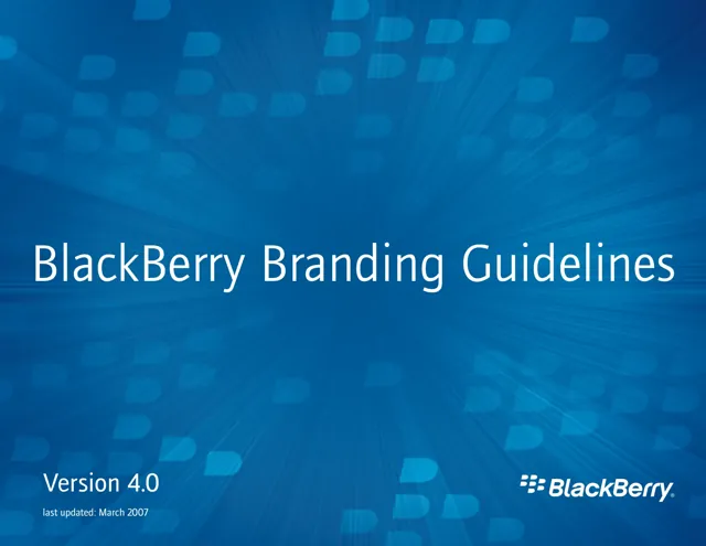 BlackBerry — обложка 2007