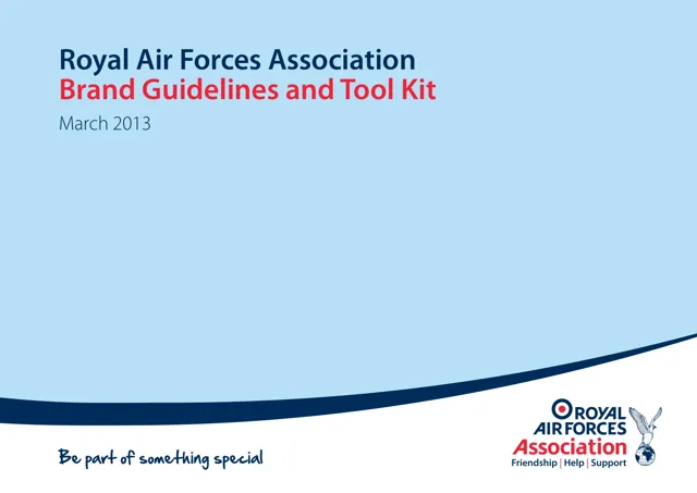 Royal Air Forces Association — гайд по фирменному стилю 2013 — страница 1