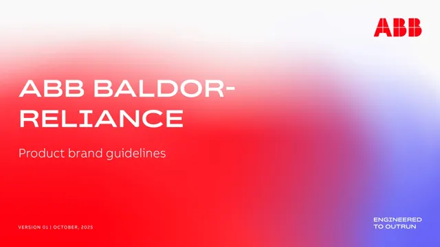 ABB Baldor-Reliance — обложка 2025