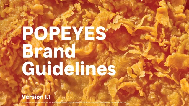 Popeyes Louisiana Chicken — гайд по фирменному стилю 2020 — страница 1