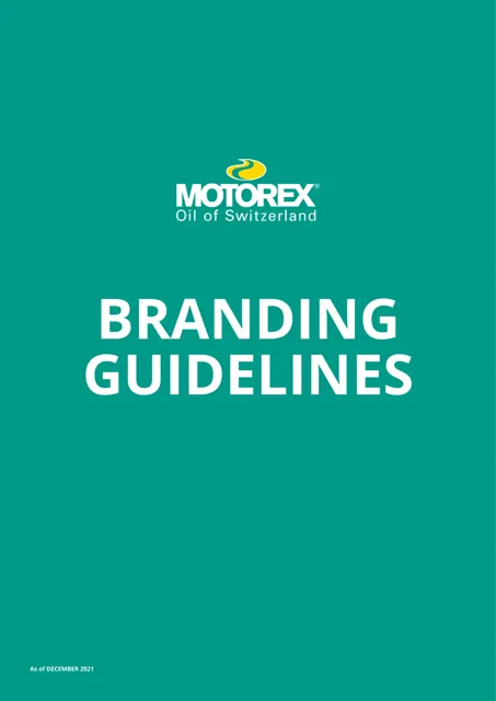 Motorex — гайд по фирменному стилю 2021 — страница 1