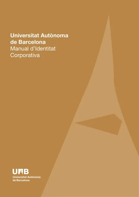 Universitat Autònoma de Barcelona — гайд по фирменному стилю 2016 — страница 1