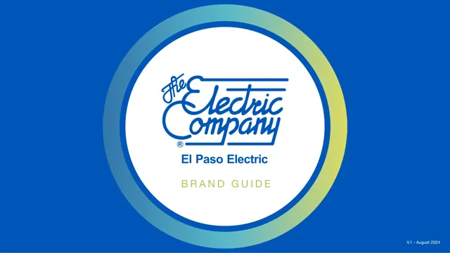 El Paso Electric — гайд по фирменному стилю 2024 — страница 1