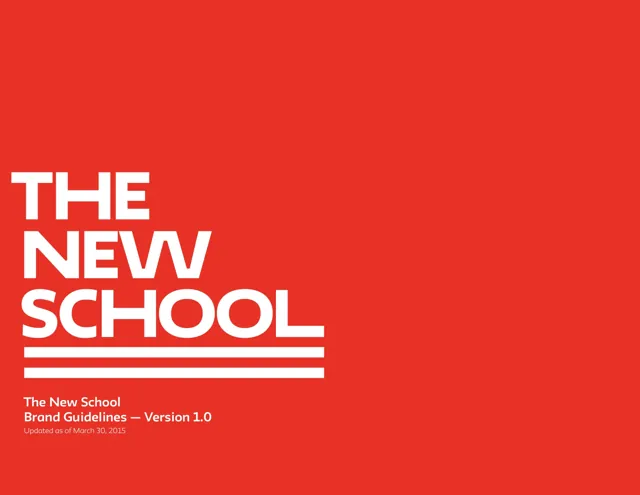 The New School — гайд по фирменному стилю 2015 — страница 1