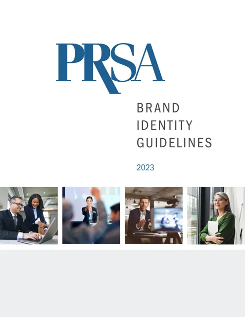 Public Relations Society of America — гайд по фирменному стилю 2023 — страница 1