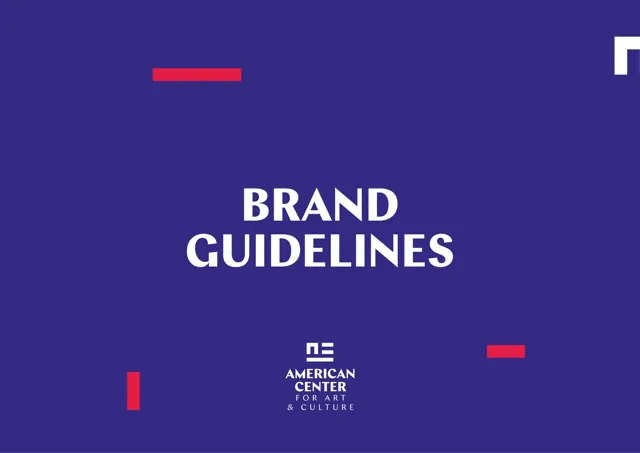 American Center for Art & Culture — гайд по фирменному стилю 2019 — страница 1