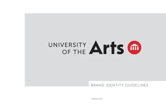 University of the Arts — гайд по фирменному стилю 2021 — страница 1
