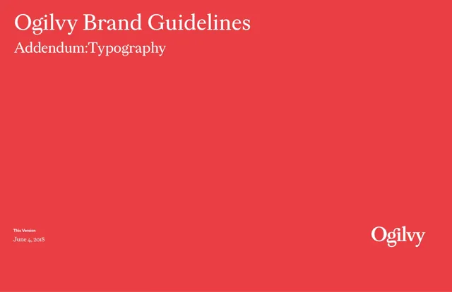Ogilvy Typography — обложка 2018