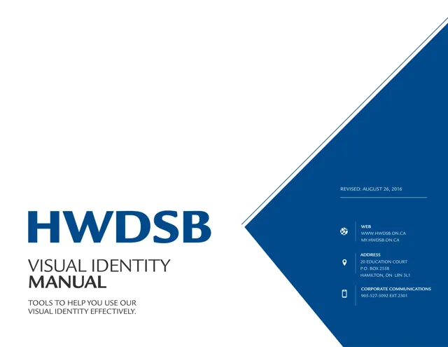 HWDSB — гайд по фирменному стилю 2016 — страница 1
