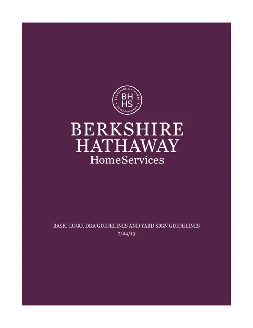 Berkshire Hathaway Homeservices — обложка 2013