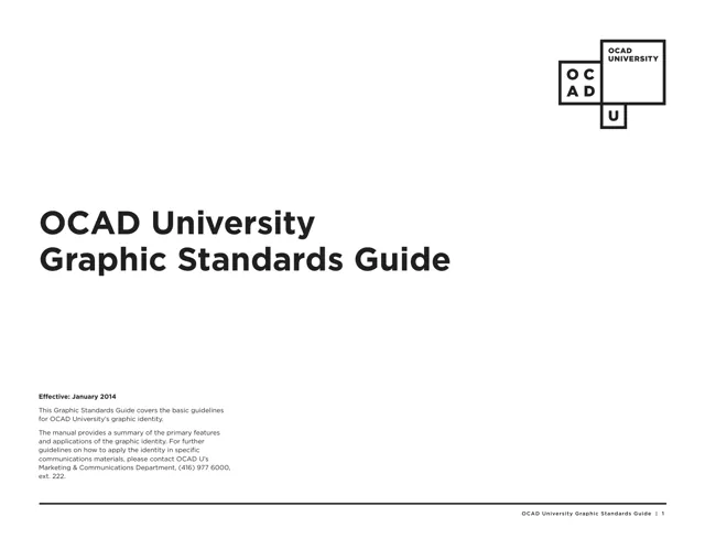 OCAD University — обложка 2014
